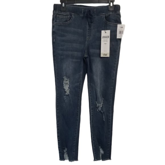 YMI Junior High-Rise Denim Ankle Jogger Size Medium - Picture 1 of 15